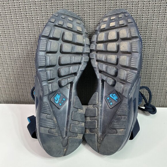 Nike Air Huarache Navy Blue Sneakers Men's Size 8 Lightweight Breathable Mesh - Picture 7 of 8